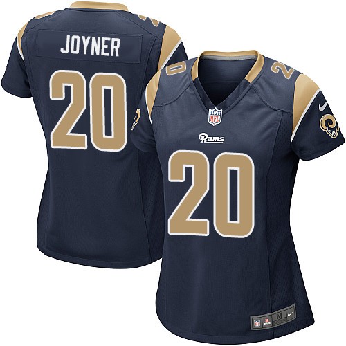 Women's Game Lamarcus Joyner Nike Jersey Navy Blue Home - #20 NFL Los Angeles Rams